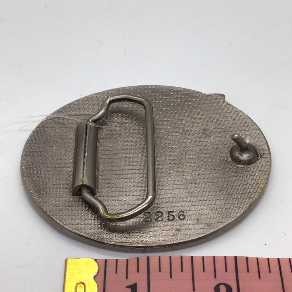 Square Dancing Enameled Belt Buckle - Picture 2 of 2